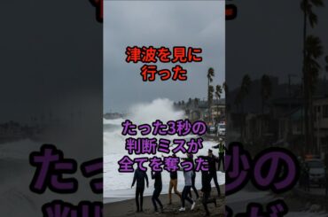 ⚠️津波を見に行った“たった3秒の判断ミス”が全てを奪った #防災 #津波 #3秒の判断 #命を守る行動
