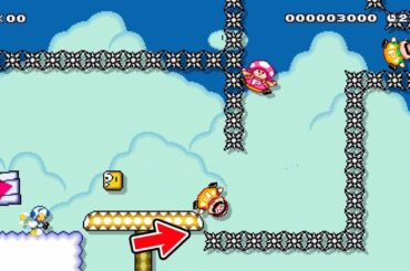 隙間から抜け出す好判断からのダイレクト悪送球【マリオメーカー2】