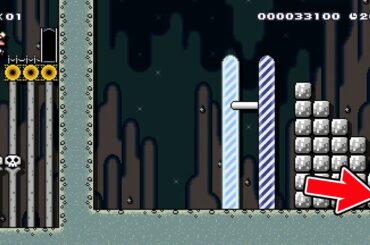 鍵ドアを開けたらゴールが左！どっちだぁ！【マリオメーカー2】