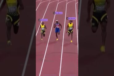 東京世界陸上 男子100m決勝 正面 #陸上 #athletics #trackandfield #100m #olympics