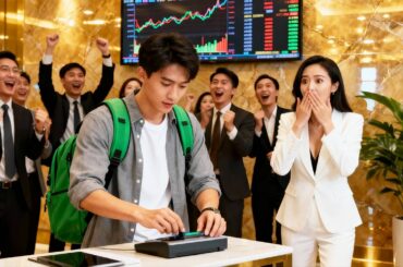 皆に見下された貧乏青年、指一本で暴落相場を逆転し億万長者に！美女とも結ばれる！