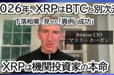 【XRPは「消えない」資産】Bitwise最高投資責任者が明かす！ビットコインとは別次元で動くリップルの真価