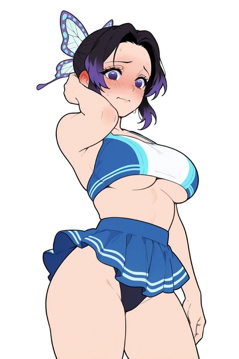 【画像】胡蝶しのぶさん、胸を誇張してしまうｗｗｗｗｗｗｗ