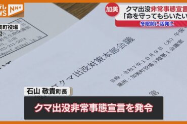 10月に入り目撃急増、クマ出没『非常事態宣言』発令…町民に警戒呼びかけ（宮城・加美町）