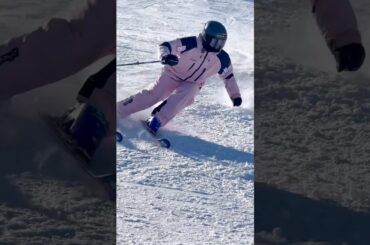 ミドルカービング！森田優香 #shorts #ski #carving
