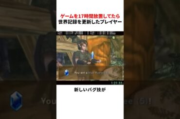 ゲームを17時間放置してたら世界記録を更新したプレイヤー