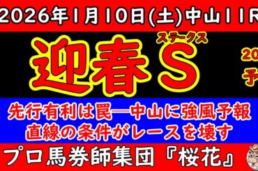 迎春ステークス2026予想｜先行有利は罠？直線追い風で評価が激変する一戦【中山11R】