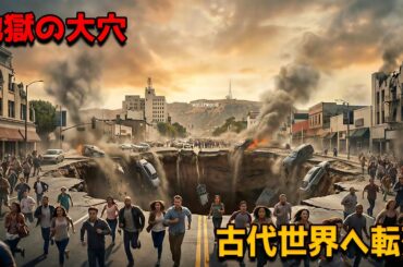 街に突如現れた死のシンクホールで原始時代へ戻され生存率はたった1%【映画紹介】