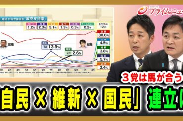 【３党は馬が合う？】「自民×維新×国民」連立は 藤田文武×玉木雄一郎  2026/01/09放送＜後編＞【BSフジ プライムニュース】