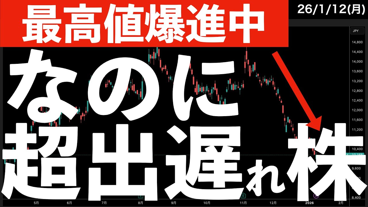 【最高値爆進中】なのに超出遅れている株はこれ! #米国株 #日経平均 【最高値爆進中】なのに超出遅れている株はこれ! #米国株 #日経平均