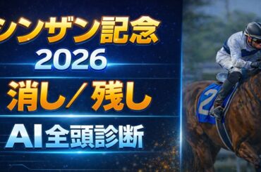 【シンザン記念2026 予想】○○過去最高のデキ？AIが"全頭診断"から導く絶好の2頭！