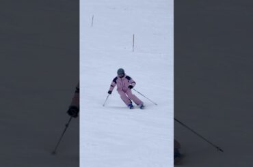 低速でポジション・エッジング・荷重を確認！森田優香#shorts #skiing #レッスン