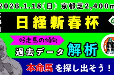 【日経新春杯2026】過去データ9項目解析!!(競馬予想)