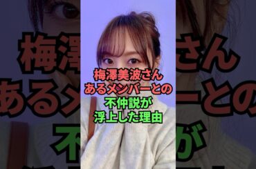 梅澤美波さん、あるメンバーとの不仲説が浮上した理由