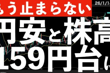 【もう止まらない？】円安と株高！1ドル159円台に！　#米国株 #日経平均