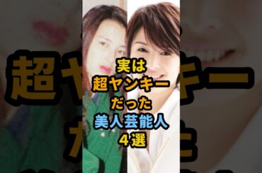 実は超ヤンキーだった美人芸能人４選 #shorts  #芸能人 #武井咲 #相川七瀬  #吉瀬美智子 #柴咲コウ