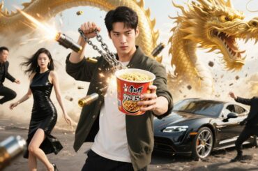 美女CEO襲撃！貧乏青年がカップ麺で悪党を瞬殺、麺クズ一投で制圧！