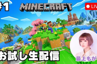 #1【Minecraft】お試し生配信