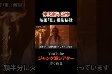 【仲代達矢追悼】映画「乱」撮影秘話 #黒澤明 #映画解説 #shorts