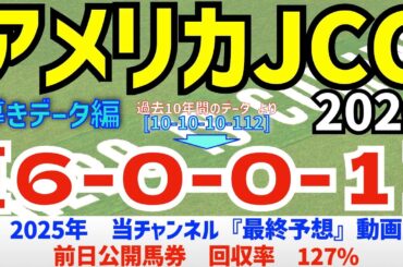 【アメリカジョッキークラブカップ2025】導きデータ編　過去10年間のデータから導かれた馬とは/2025年の馬券回収率は127％/単勝回収率は二年連続100％以上【データ傾向】【競馬予想】