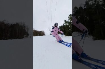ゆったりクルージングスキー！森田優香#shorts #skiing #carving