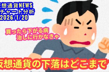 【仮想通貨市場、どこまで下がるの？？】本日の相場分析は「BTC・ETH・TRX・ZREAL」2026/1/20