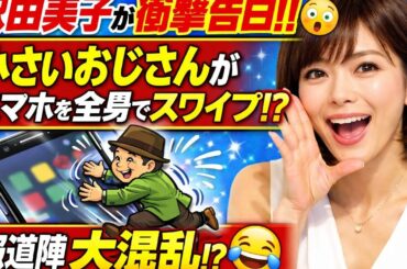 📱😳釈由美子が激白「小さいおじさんがスマホを全身でスワイプ!?」衝撃エピソードに報道陣フリーズ😂✨
