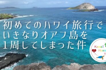 初めてのハワイ🌴【いきなり？】オアフ島１周しちゃいました😆どこでもツアー