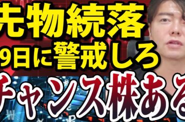 【重要】日経平均先物さらに急落中！今週の米国株の決算に注目