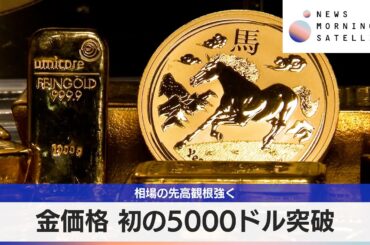 金価格 初の5000ドル突破　相場の先高観根強く【モーサテ】