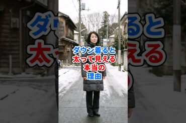 ダウン着ると太って見える本当の理由 #ファッション