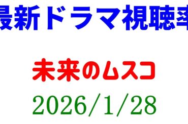 未来のムスコ 視聴率上がる！視聴率速報☆2026年1月28日