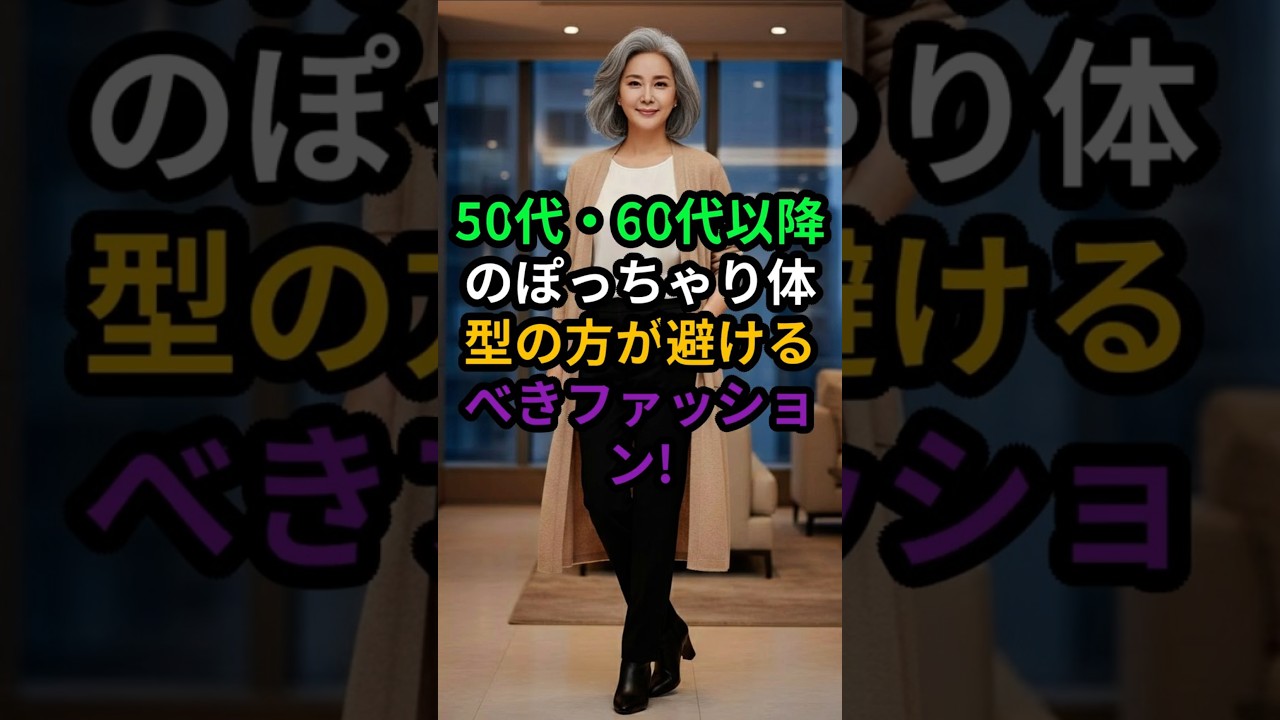 50代60代ぽっちゃり体型が避けるべき服 VS おすすめスタイル3選 シニアファッション#50代ファッション #60代ファッション #シニアファッション 50代60代ぽっちゃり体型が避けるべき服 VS おすすめスタイル3選 シニアファッション#50代ファッション #60代ファッション #シニアファッション