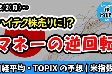 【日経平均・TOPIX】ハイテク株に調整の予兆！？マネーの逆回転を知らせる金急落【週間日本株予想 2026/2/2～】