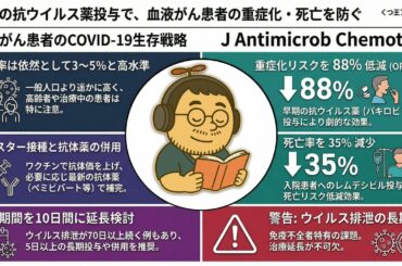 【医療者向け・音声のみ】オミクロン株流行下における血液悪性腫瘍患者のCOVID-19重症化抑制戦略　Journal of Antimicrobial Chemotherapy