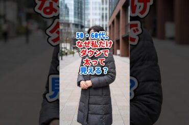 50・60代、なぜ私だけダウンで太って見える？ #ファッション