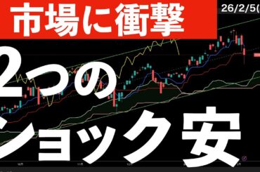 【市場に衝撃】2つのショック安！日本株は？　#米国株 #日経平均 #sp500