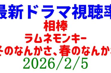 杉咲花ドラマ 視聴率急上昇！視聴率速報☆2026年2月5日