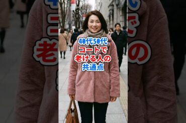 40代50代、コートで老ける人の共通点 #ファッション