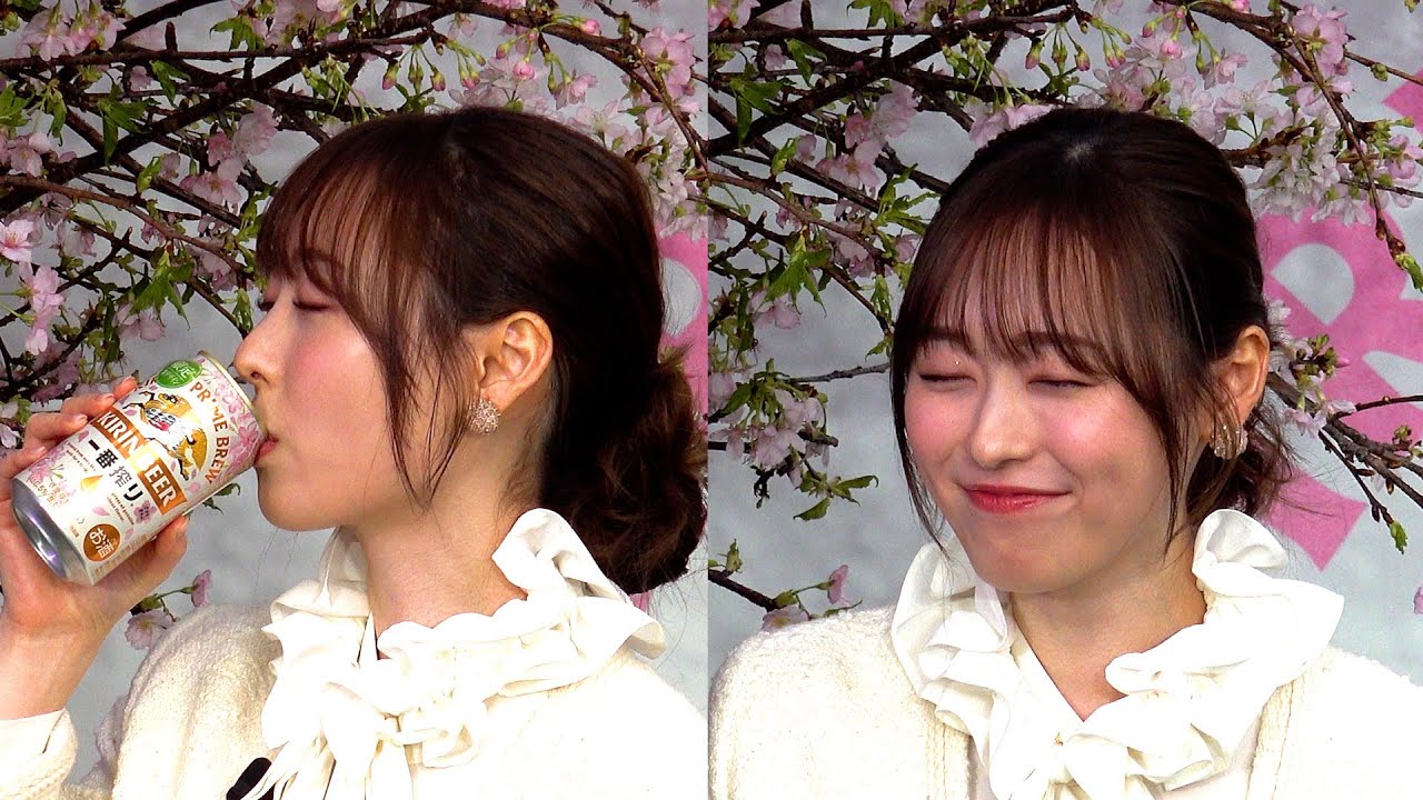 福原遥、ビールをゴクゴク…しあわせ顔が天使級の可愛さ 福原遥、ビールをゴクゴク…しあわせ顔が天使級の可愛さ