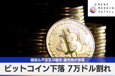 ビットコイン下落 7万ドル割れ　商品も不安定な動き 銀先物が急落【モーサテ】