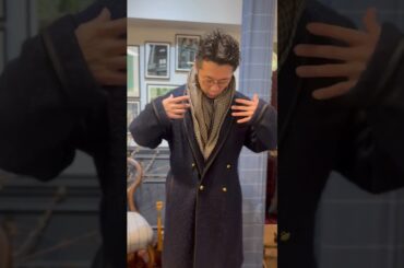 今日の着こなし、どんなコート？　#今日のコーデ #着こなし #ファッション#コーデ紹介 #YouTubeShorts #mensstyle