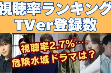 視聴率2.7％⋯負け組ドラマはどれ？最新視聴率＆TVer登録数ランキング【冬ドラマ】