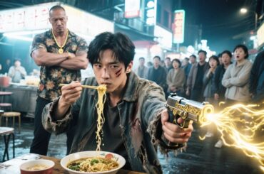 貧乏な青年が街角でラーメンを食べていると、不良に挑発される―次の瞬間、反転して一瞬で全員を撃退！悪党は彼の正体を知り、その場で震え上がる！