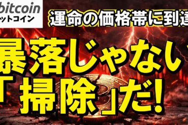 仮想通貨 ビットコイン】暴落ではない、「掃除」だ。大衆が恐怖で投げる瞬間にクジラが仕込んだ「運命の価格帯」（朝活2063）