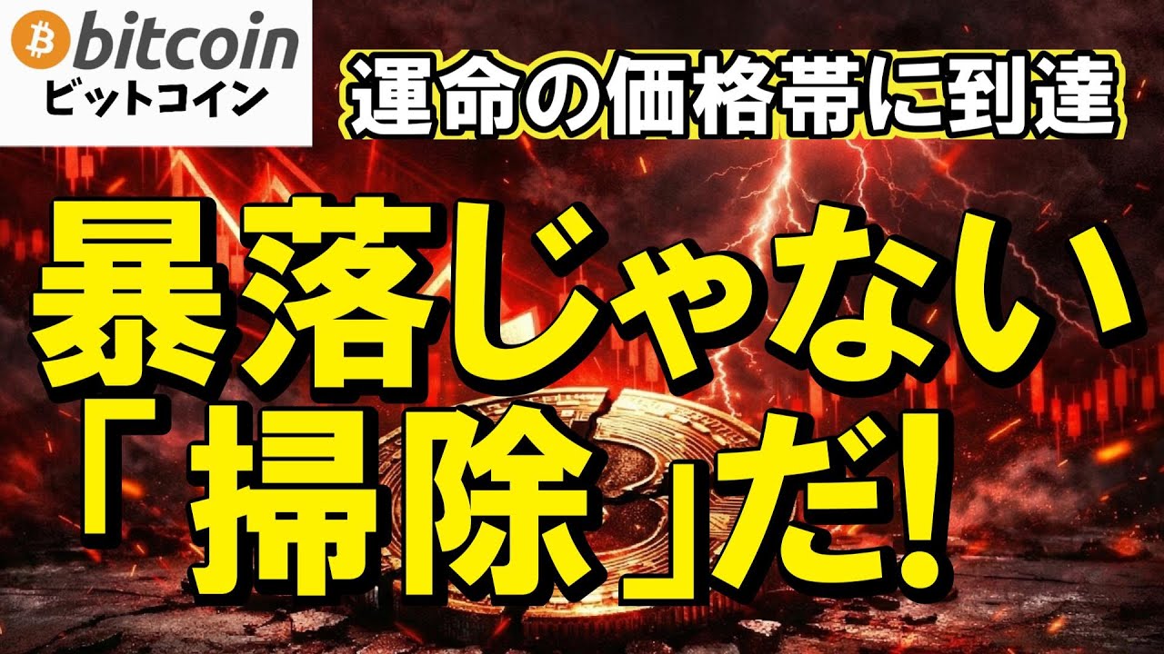 仮想通貨 ビットコイン】暴落ではない、「掃除」だ。大衆が恐怖で投げる瞬間にクジラが仕込んだ「運命の価格帯」(朝活2063) 仮想通貨 ビットコイン】暴落ではない、「掃除」だ。大衆が恐怖で投げる瞬間にクジラが仕込んだ「運命の価格帯」(朝活2063)