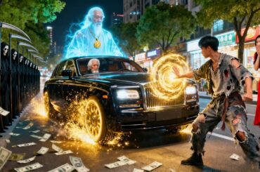 夜遅く運転していた貧乏なドライバー、偶然幽霊と衝突—その魂を黄金の体に戻す手助けをし、翌日、億万長者が高級車と豪邸を贈る！