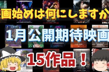 1月公開期待映画をざっと紹介したい！【映画始め何にしますか？】