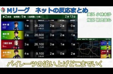 Mリーグ速報 2026/02/13 黒卓 ネット上のみんなの反応まとめ 麻雀 感想