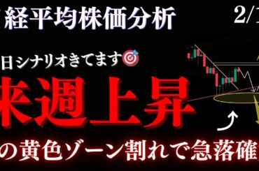日経、来週上昇は61000付近まで。Wボトム形成で急騰、抵抗帯ゾーン割れで急落確定します:RedのNikkei225テクニカル徹底分析